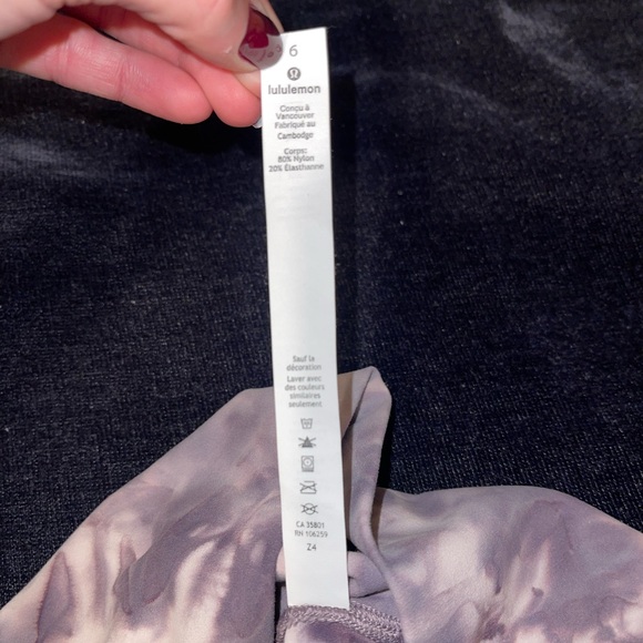 LULULEMON RARE Diamond Dye Pink Bliss Graphite Purple Align 25" - Picture 10 of 10